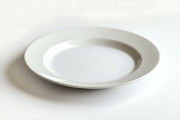 Milk in a bowl on a white background