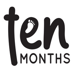 Fototapeta premium Baby Milestone Paw