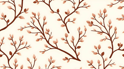 Obraz premium Spring branches pattern, nature background