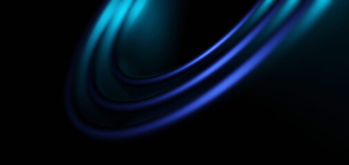 Smooth Ice Blue Wavy Line Abstract Design with 3D Artistic Details