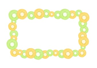 キウイ,背景素材壁紙,フレーム,コピースペース,枠,模様,