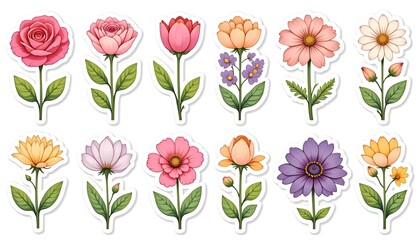Various flower images, spring plant background images