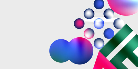 Triangles, circles, squares, rectangles design. Vector Illustration For Wallpaper, Banner, Background, Card, Book Illustration, landing page