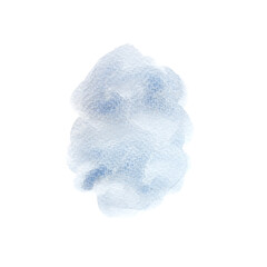 a grey sponge watercolor isolated on white