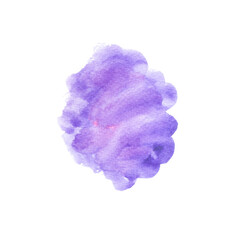 violet and pink sponge isolated on white