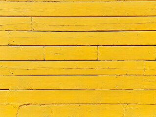 Fototapeta premium Yellow painted wood planks background texture