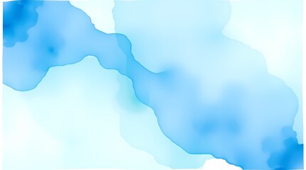 Obraz premium Abstract watercolor painting featuring delicate washes of translucent blues and greens, creating a fluid and ethereal composition, featuring soft edges and subtle color variations in a rectang.jpg