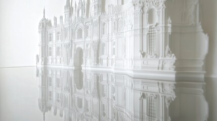 intricate architectural drawings of Leeds Castle, reflecting its historic castle building