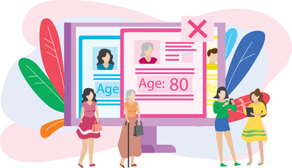 Public profile web development Website illustration