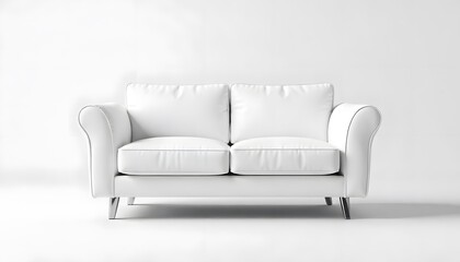 Elegant White Sofa Interior Design Minimalist Furniture