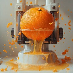  The droplets of moisture scattered across the surface highlight their freshness, while the intricate details of the citrus flesh and peel are sharply captured.