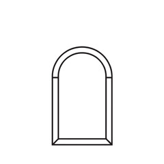 Arch Window Frame Line Art Minimalist Design
