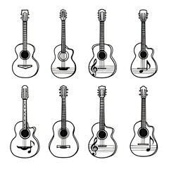 Fototapeta premium set of guitars