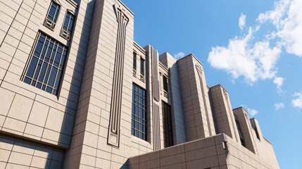 Obraz premium Art Deco Building Exterior