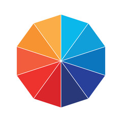 Obraz premium Color Wheel | Interactive Color Theory Tool | Attractive color wheel
