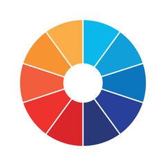 Obraz premium Color Wheel | Interactive Color Theory Tool | Attractive color wheel