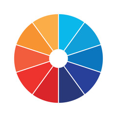 Obraz premium Color Wheel | Interactive Color Theory Tool | Attractive color wheel