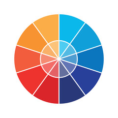 Obraz premium Color Wheel | Interactive Color Theory Tool | Attractive color wheel