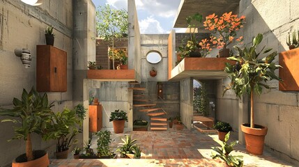 Immersive virtual reality game designed to teach architectural design and spatial reasoning skills through creative building and design exercises  The game environment features a modern