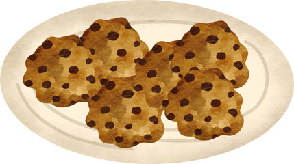 Watercolor Eid Cookies Illsutration