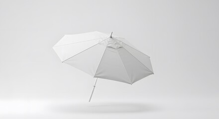 White Umbrella Mockup: Clean Minimalist Design for Branding