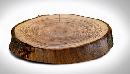 Rustic wooden slice, perfect for crafts or decor. Natural wood grain texture.