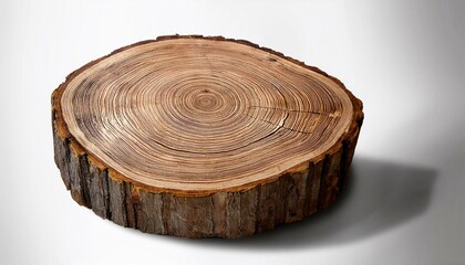 Rustic Wooden Slice, Natural Texture, Warm Tones