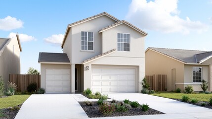 Modern Two-Story House Exterior