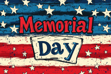 Veterans raising the flag against a clear sky at Memorial Day parade.