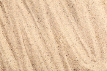 Texture of sand with lines, closeup