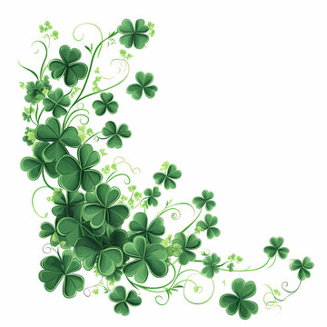 A green leafy plant with four green leaves and a white background