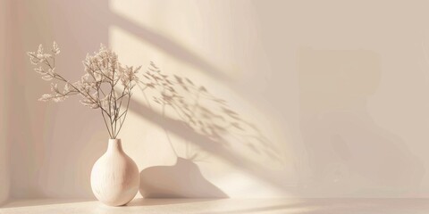 A minimalist aesthetic featuring a light blush pink backdrop, Minimalist design elements arranged symmetrically, Modern minimalist style
