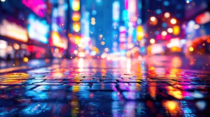 City Nights: Rain, Lights, Reflections