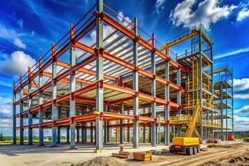 Industrial Building Construction: Prefabricated Formwork & Reinforced Concrete Structure