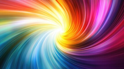 Abstract holographic film texture with swirling rainbow gradients and reflective metallic shine.