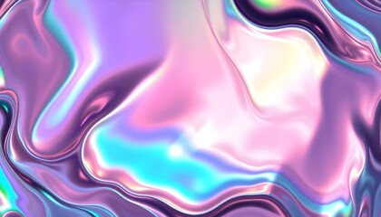 Rainbow Oil Slick: Glossy, Iridescent Texture Background fluid shiny water light shine    
