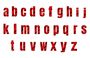 set of colorful line alphabet vector design
