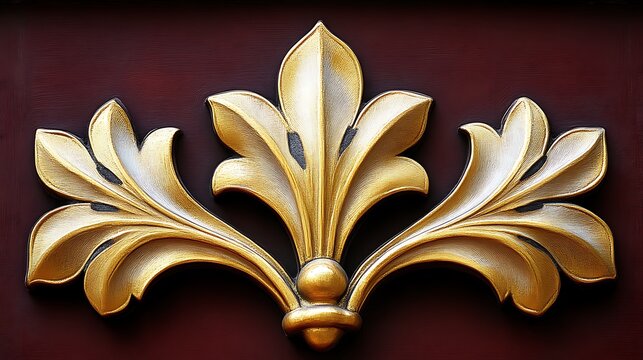 Ornate Gold Fleur De Lis Wall Decor - Powered by Adobe