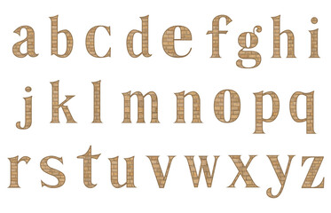 set of colorful line alphabet vector design
