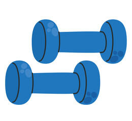 Dumbbells Fitness Equipment Illustration