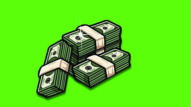 animation profit money template motion