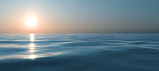 Obraz premium A Calm Ocean at Sunset with Gentle Waves Reflecting the Golden Glow of the Dusk Sky