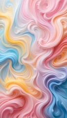 Fototapeta premium Abstract Pastel Swirls of Color Blend Seamlessly