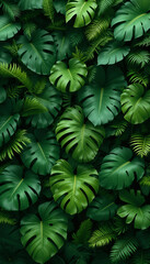Close-up of vibrant green leaf with detailed vein patterns, natural texture, eco-friendly concept.