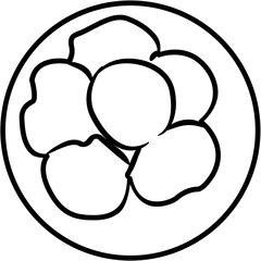 klepon Nusantara Cuisine coloring page