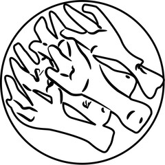 ceker Nusantara Cuisine coloring page