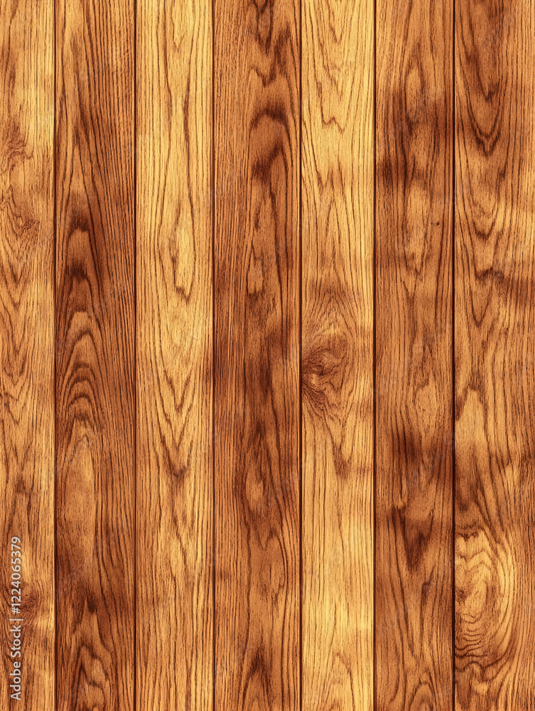 Aufkleber seamless realistic wooden plank pattern ideal for rustic design backgrounds : generative ai