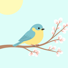 The Pastel Aviary: A Delightful Encounter with Spring's Symphony