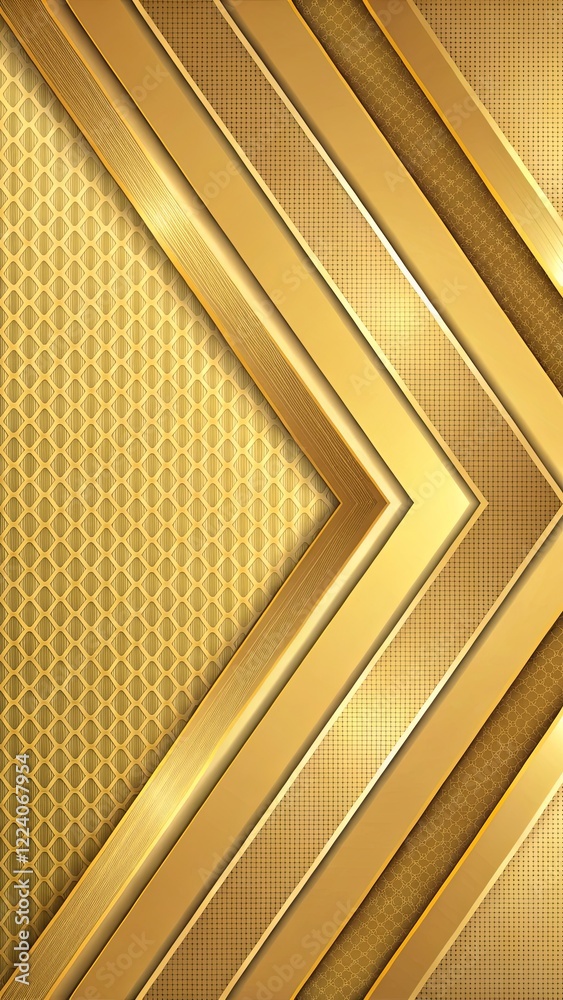 Poster a gold colored background with a diamond pattern