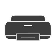 Illustration of a Digital Printing Machine in a Simple Style
